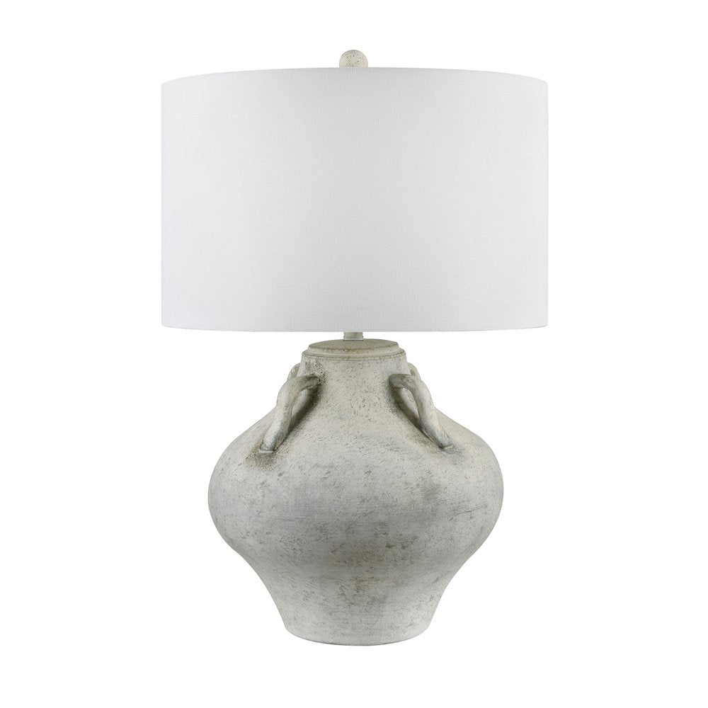 30.5"H Ceramic Table Lamp With Linen Shade