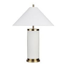 Set Of 2 Metal Table Lamp With Linen Shade