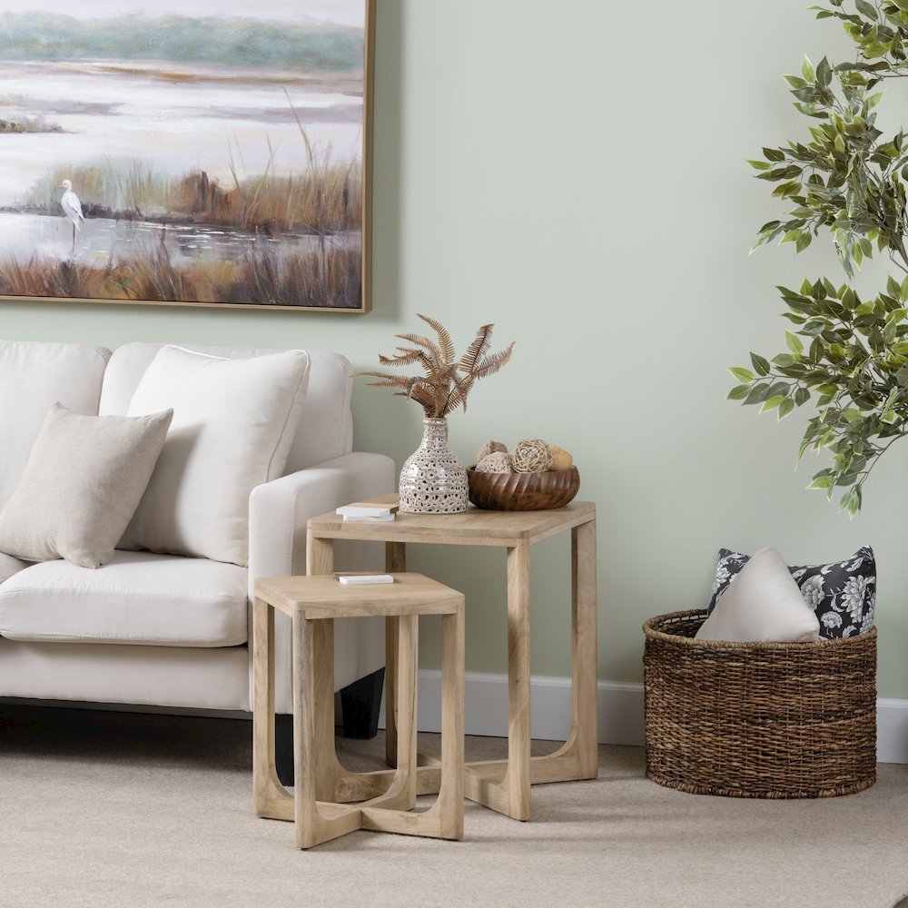 2 Piece Nesting Table Set
