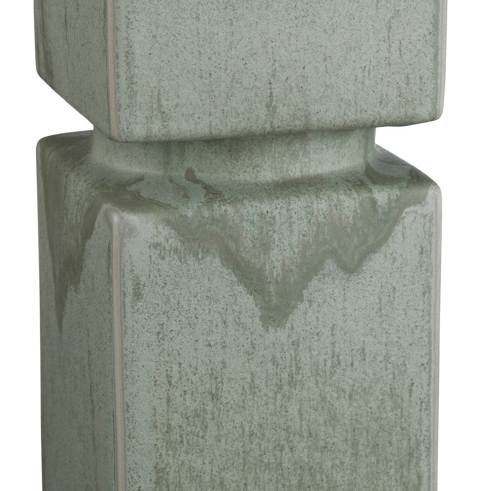 34"H Ceramic Table Lamp With Linen Shade