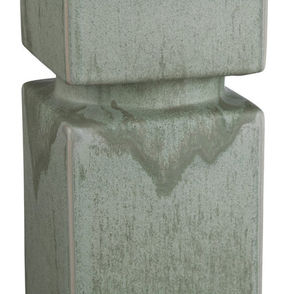 34"H Ceramic Table Lamp With Linen Shade