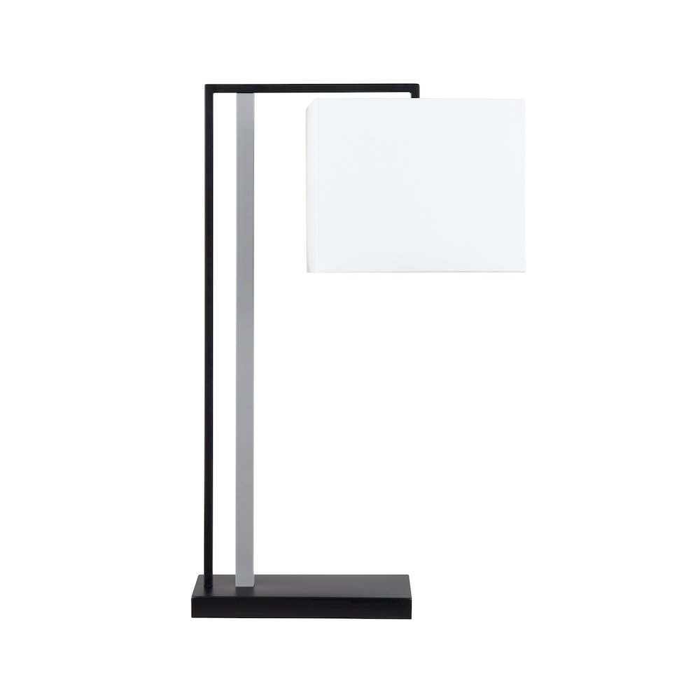 29"H Metal Table Lamp With Linen Shade