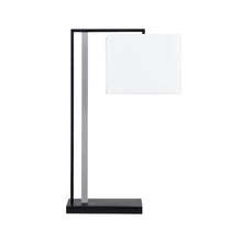 29"H Metal Table Lamp With Linen Shade