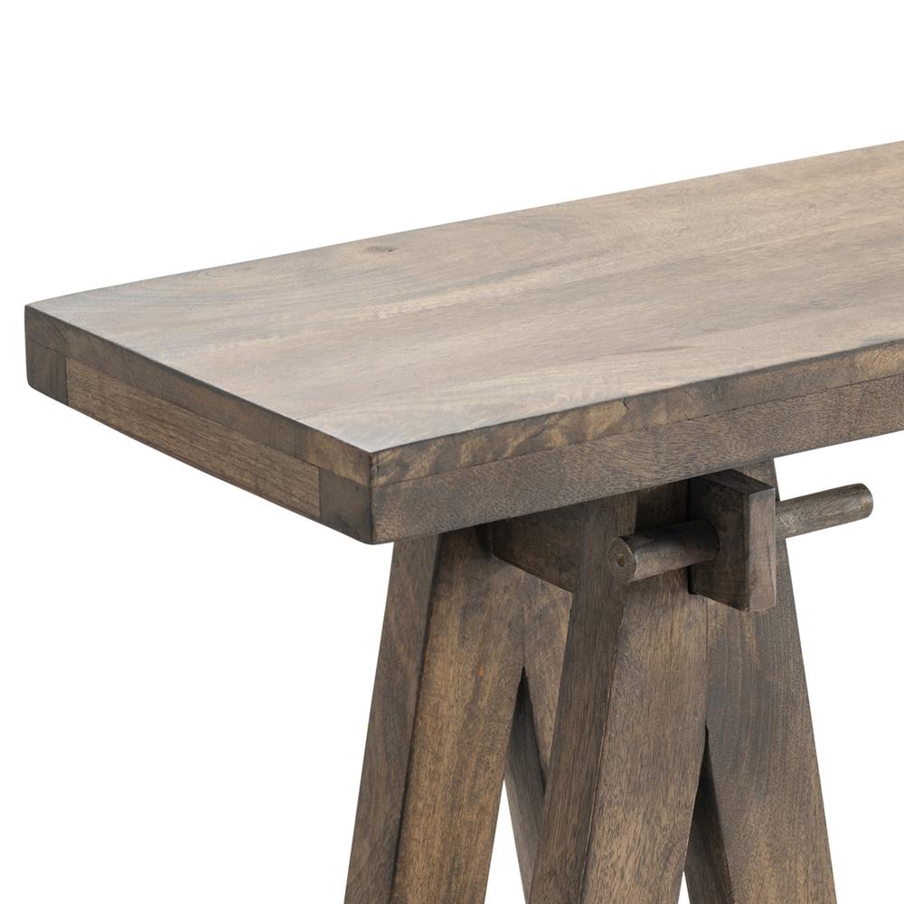 Crestview Collection Bengal Manor Mango Wood A-Frame Narrow Console, Multi Color