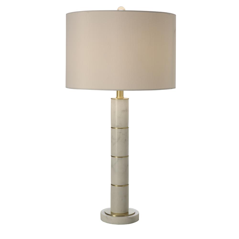 Marble Column Table Lamp