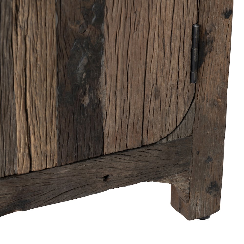84" Reclaimed Wood 4-Door Media Credenza