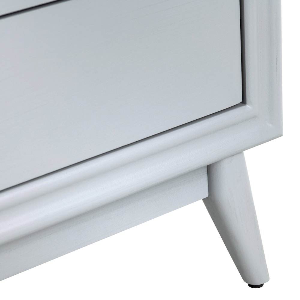 3-Drawer Gray Accent Chest