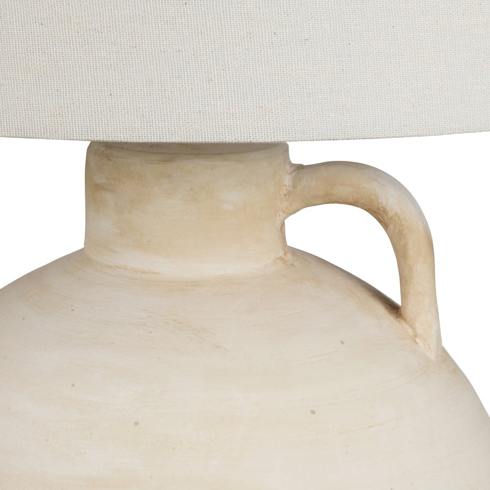 29.5"H Ceramic Table Lamp With Linen Shade