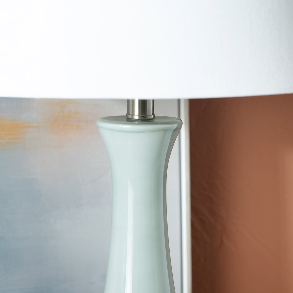 30.25"H Glass Table Lamp