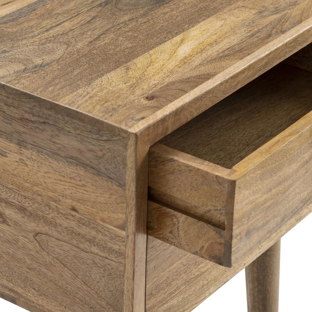 Bengal Manor Natural Mango Wood 2 Drawer Accent Table