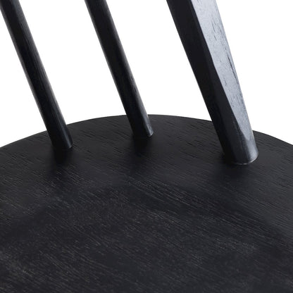 Set Of 2 Black Dining Chairs