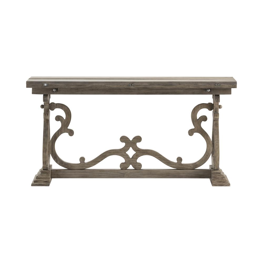 Crestview Collection Hawthorne Estate Flip Out Console Table Furniture, Grey