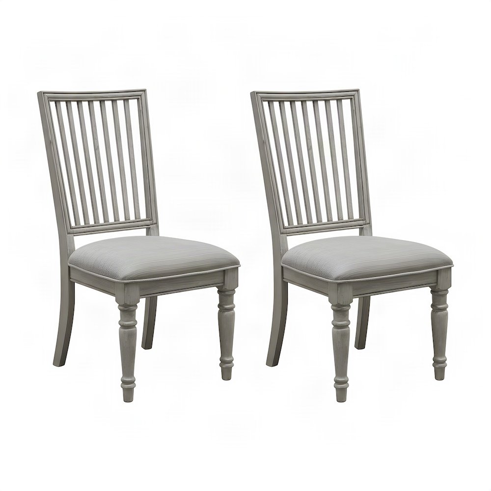 Madison Ridge Bluff Grey Farmhouse Side Chair Set of 2