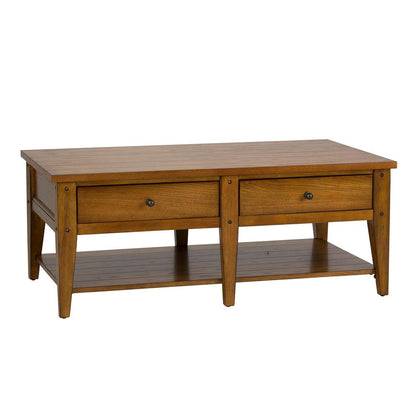 Lake House Cocktail Table in Oak