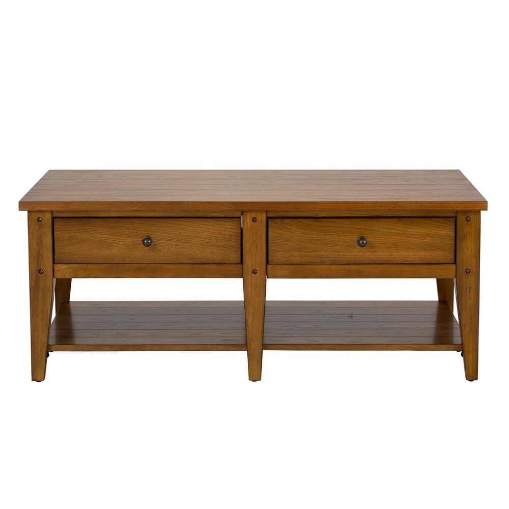 Lake House Cocktail Table in Oak