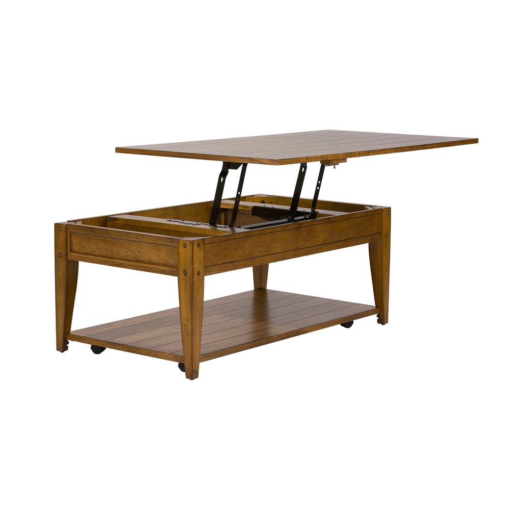 Lake House Lift Top Cocktail Table in Oak