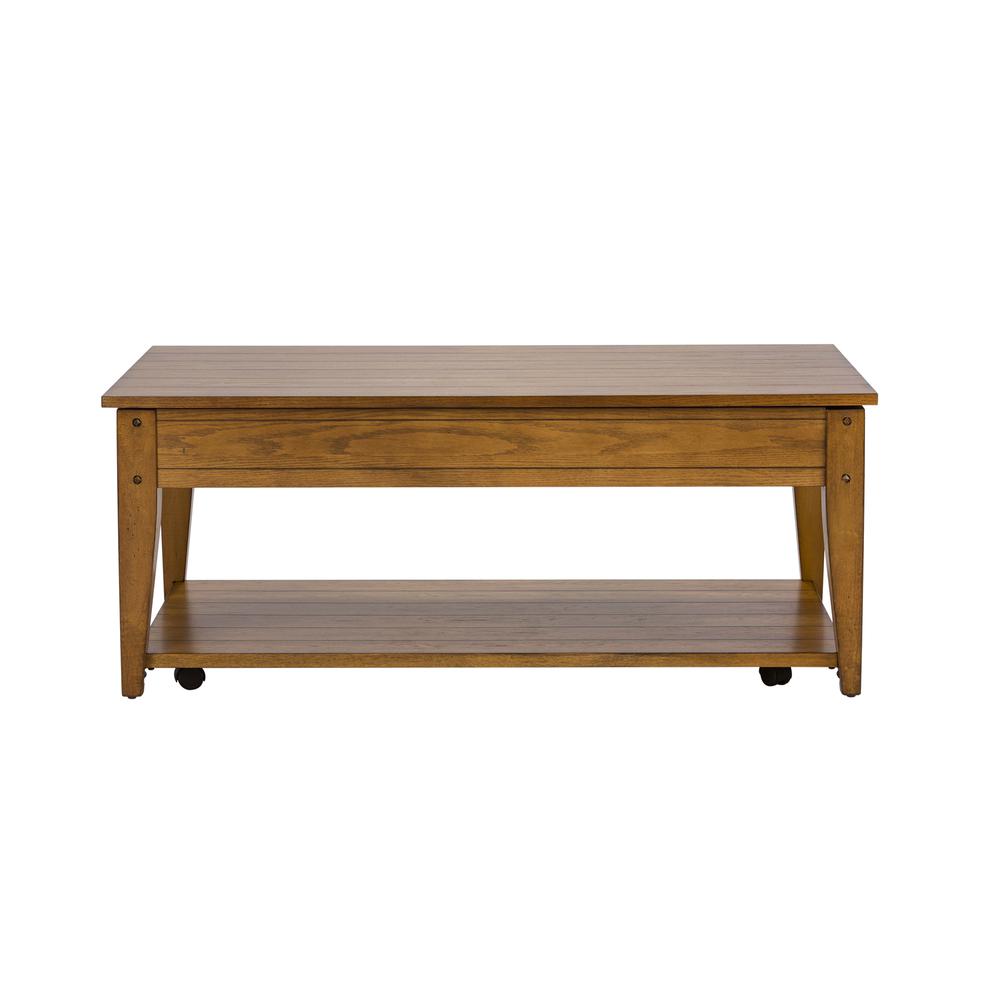 Lake House Lift Top Cocktail Table in Oak