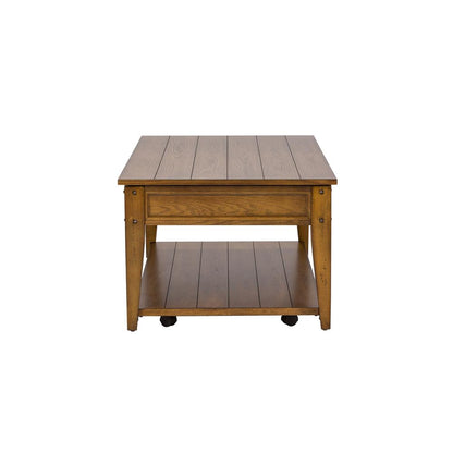 Lake House Lift Top Cocktail Table in Oak