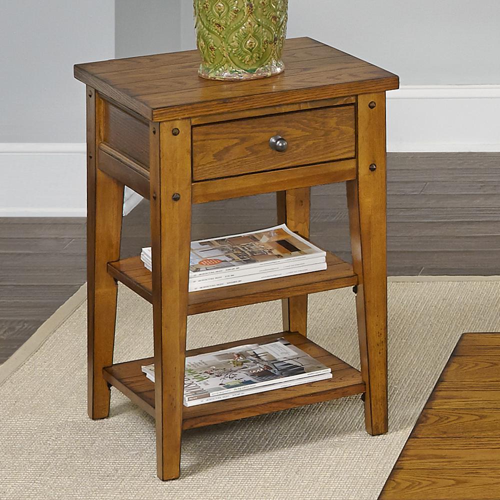 Lake House Chair Side Table in Oak