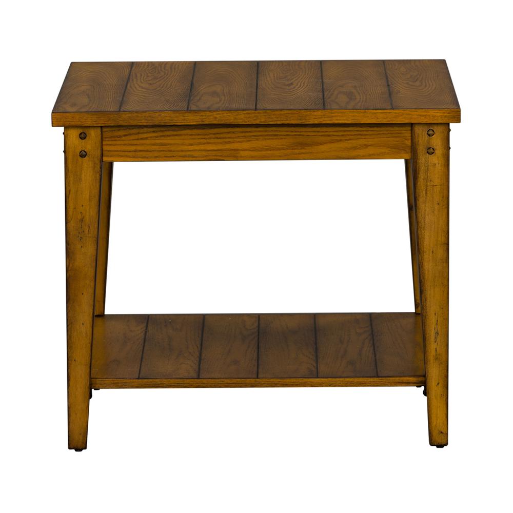 Lake House Square Lamp Table in Oak