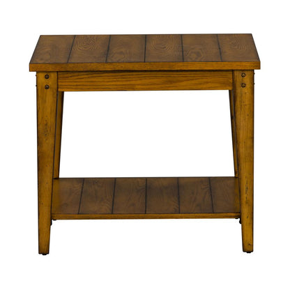 Lake House Square Lamp Table in Oak