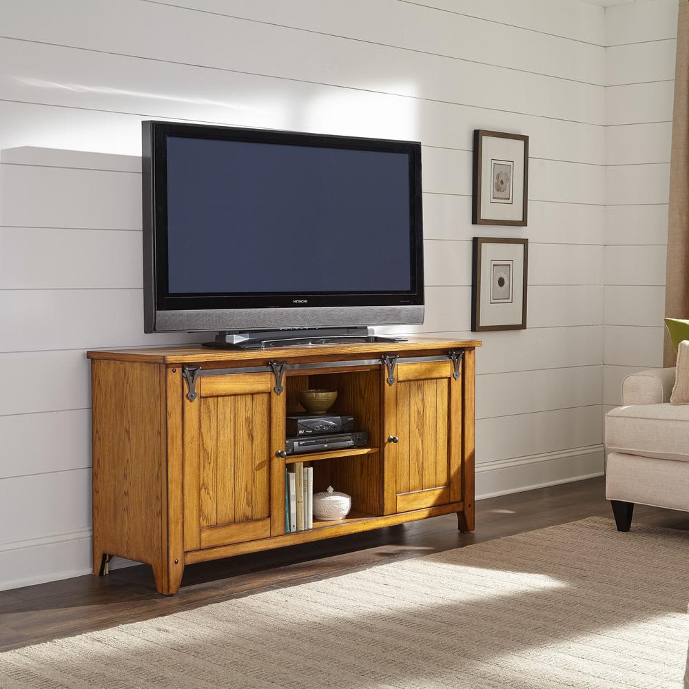 Lake House TV Console in Oak