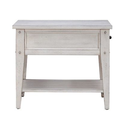 Lake House Opt 3 Piece Table Set - Lift Top Cocktail, 2 End Tables, White Oak