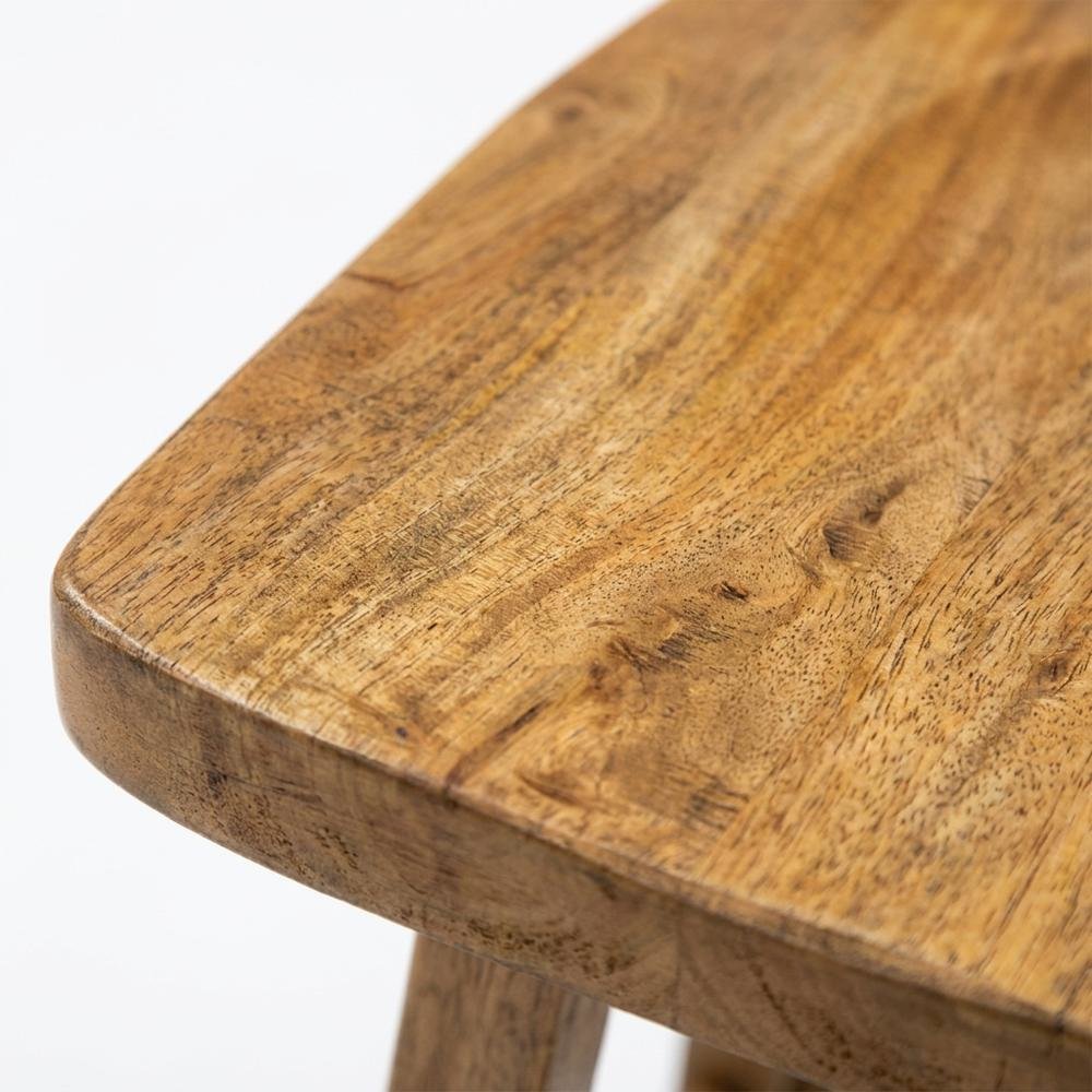 Rustic 7-Piece Dining Table Set in Rubberwood Solids and Veneers