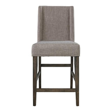 Double Bridge Upholstered Counter Chair (RTA) in Dark Chestnut