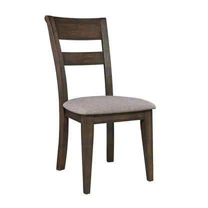 Double Bridge Splat Back Side Chair (RTA) in Dark Chestnut