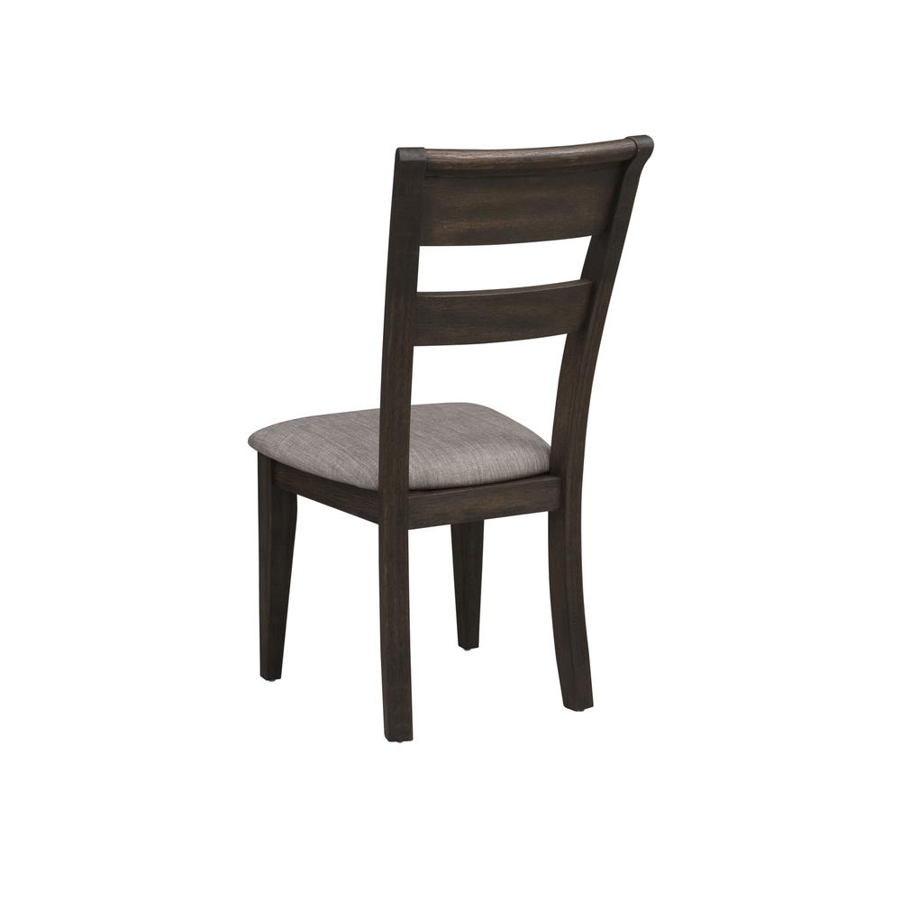 Double Bridge Splat Back Side Chair (RTA)-Set of 2 in Dark Chestnut