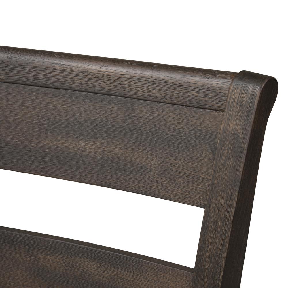 Double Bridge Splat Back Side Chair (RTA)-Set of 2 in Dark Chestnut