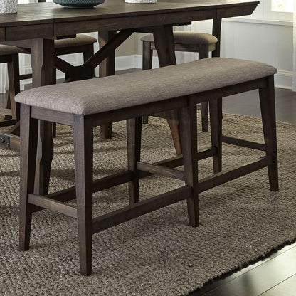 Double Bridge Counter Bench (RTA) in Dark Chestnut