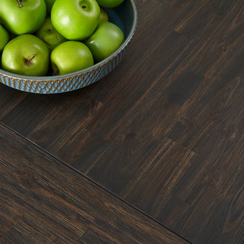 Double Bridge Optional 7 Piece Trestle Table Set - 6 Upholstered Side Chairs