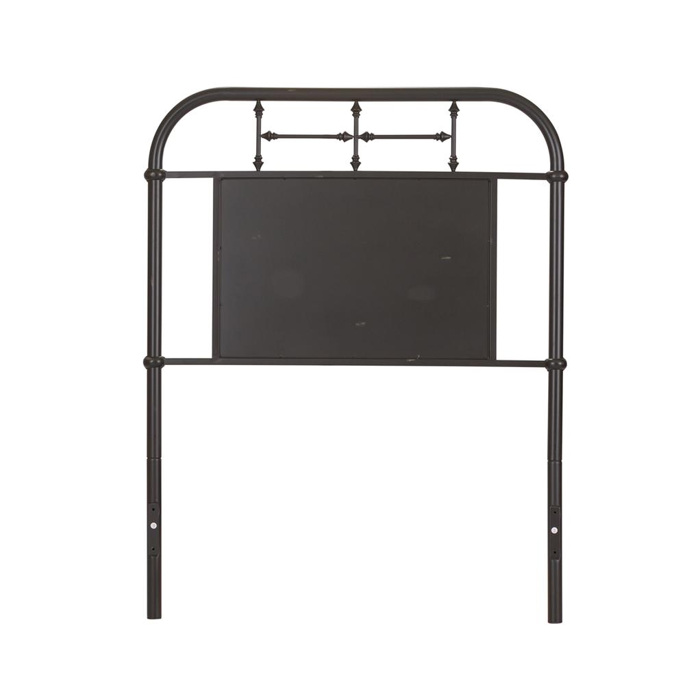 Vintage Series Twin Metal Headboard - Black in Distressed Metal