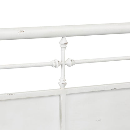 Vintage Series Twin Metal Day Bed - Antique White in Distressed Metal