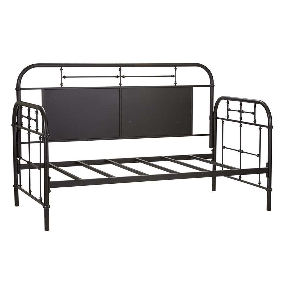 Vintage Series Twin Metal Day Bed - Black in Distressed Metal