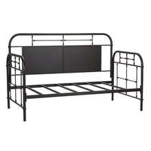 Vintage Series Twin Metal Day Bed - Black in Distressed Metal