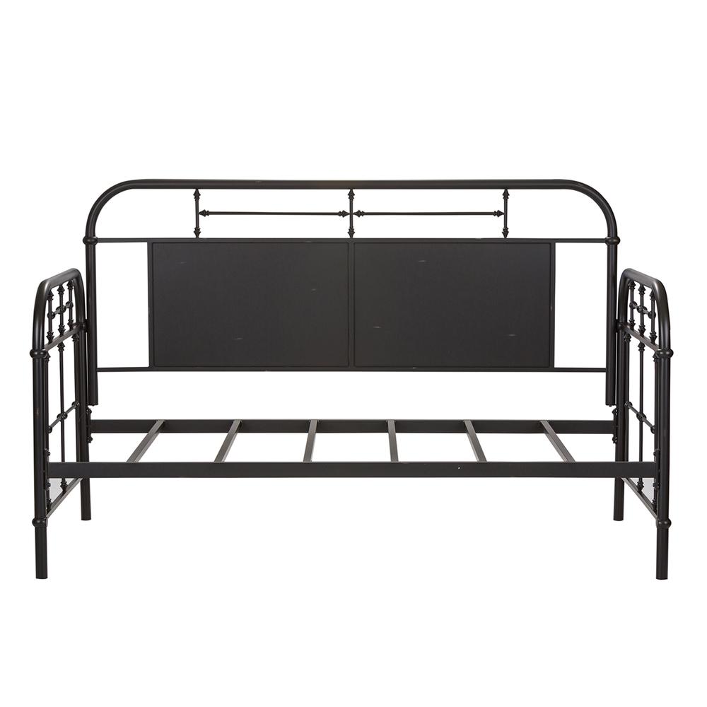 Vintage Series Twin Metal Day Bed - Black in Distressed Metal