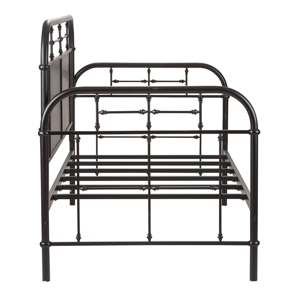 Vintage Series Twin Metal Day Bed - Black in Distressed Metal