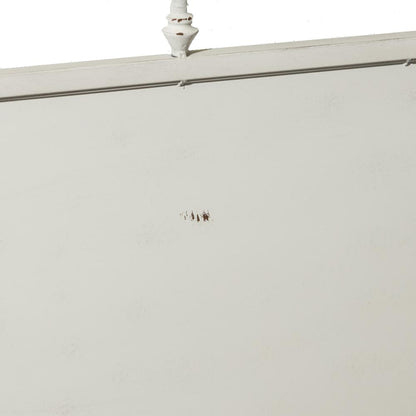 Vintage Series Queen Metal Bed - Antique White in Distressed Metal