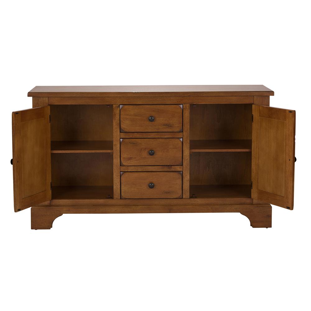 Treasures Buffet - Oak in Rustic Oak