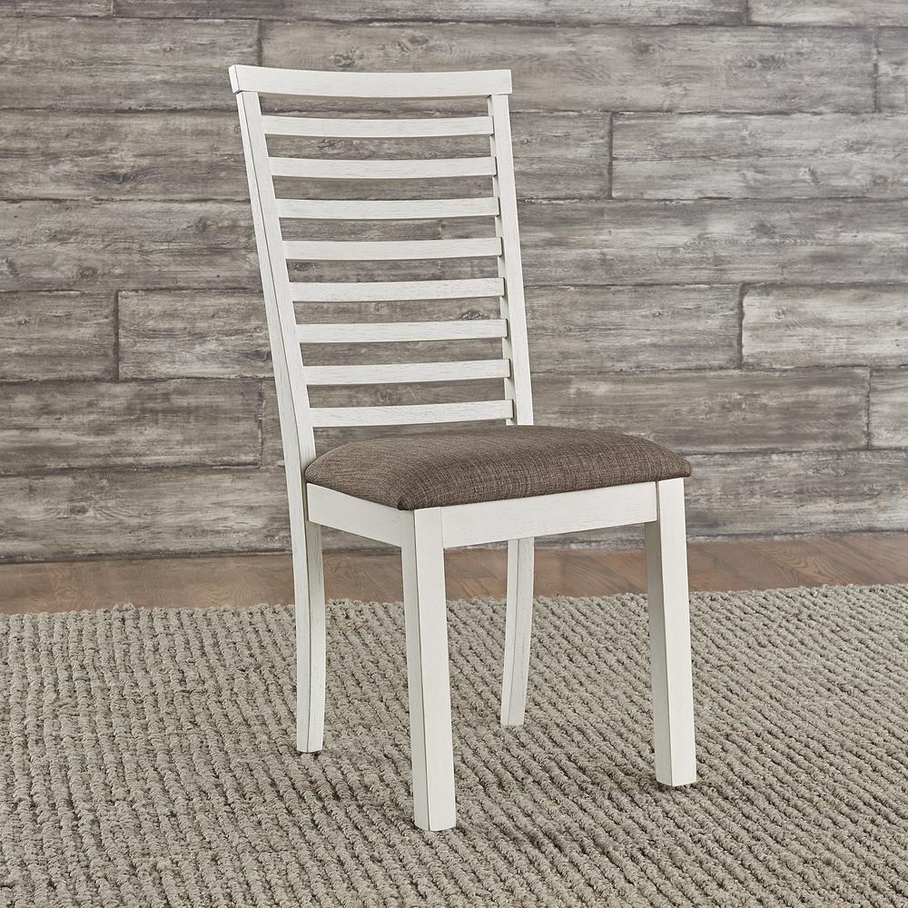 Uph Ladder Back Side Chair (RTA) - Set of 2 Transitional White