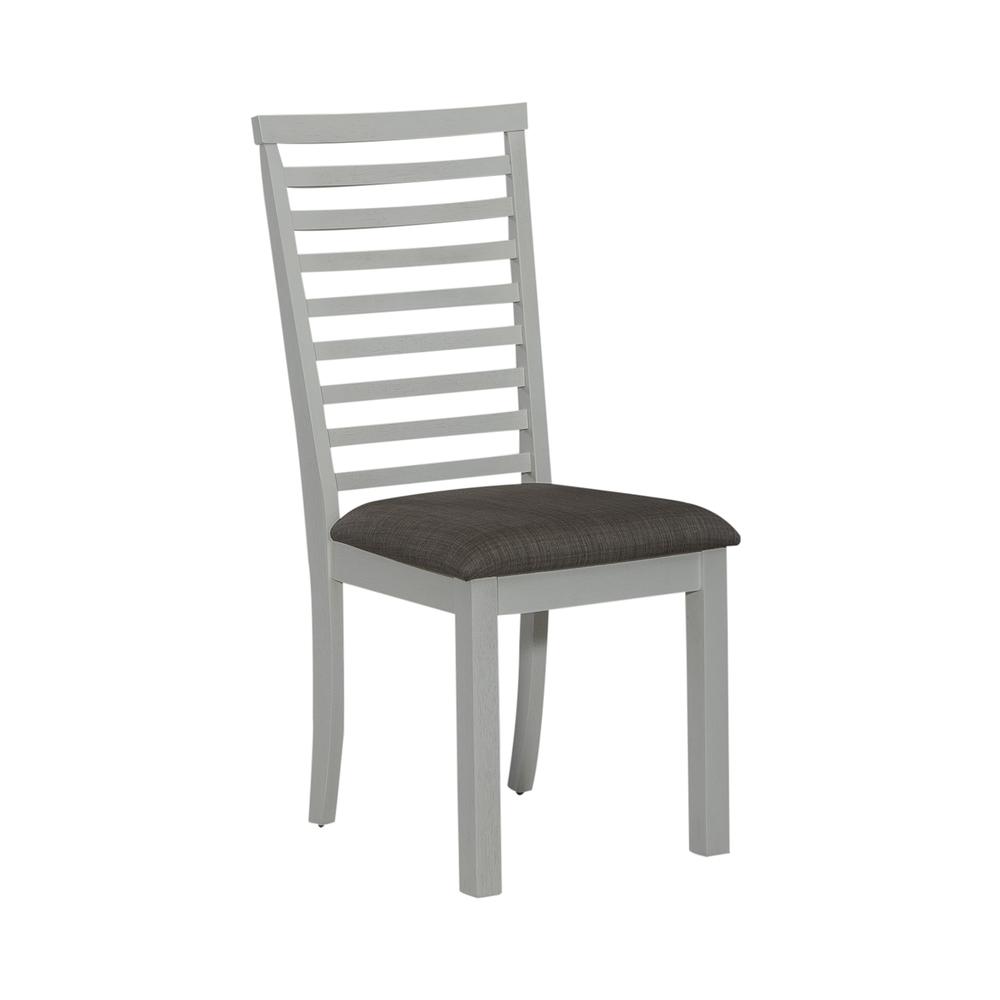 Uph Ladder Back Side Chair (RTA) - Set of 2 Transitional White
