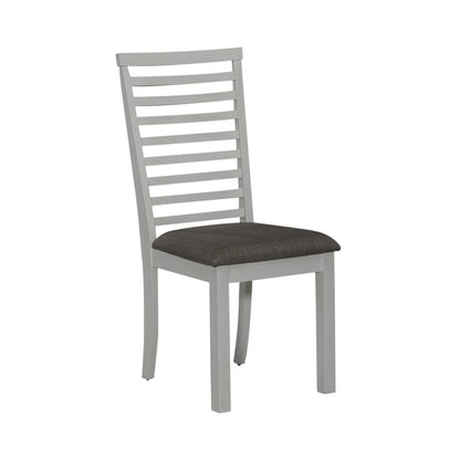 Uph Ladder Back Side Chair (RTA) - Set of 2 Transitional White