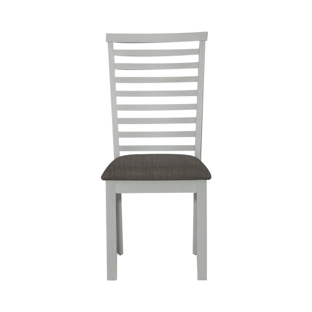 Uph Ladder Back Side Chair (RTA) - Set of 2 Transitional White