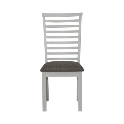 Uph Ladder Back Side Chair (RTA) - Set of 2 Transitional White