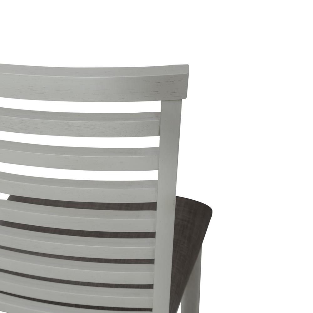 Uph Ladder Back Side Chair (RTA) - Set of 2 Transitional White