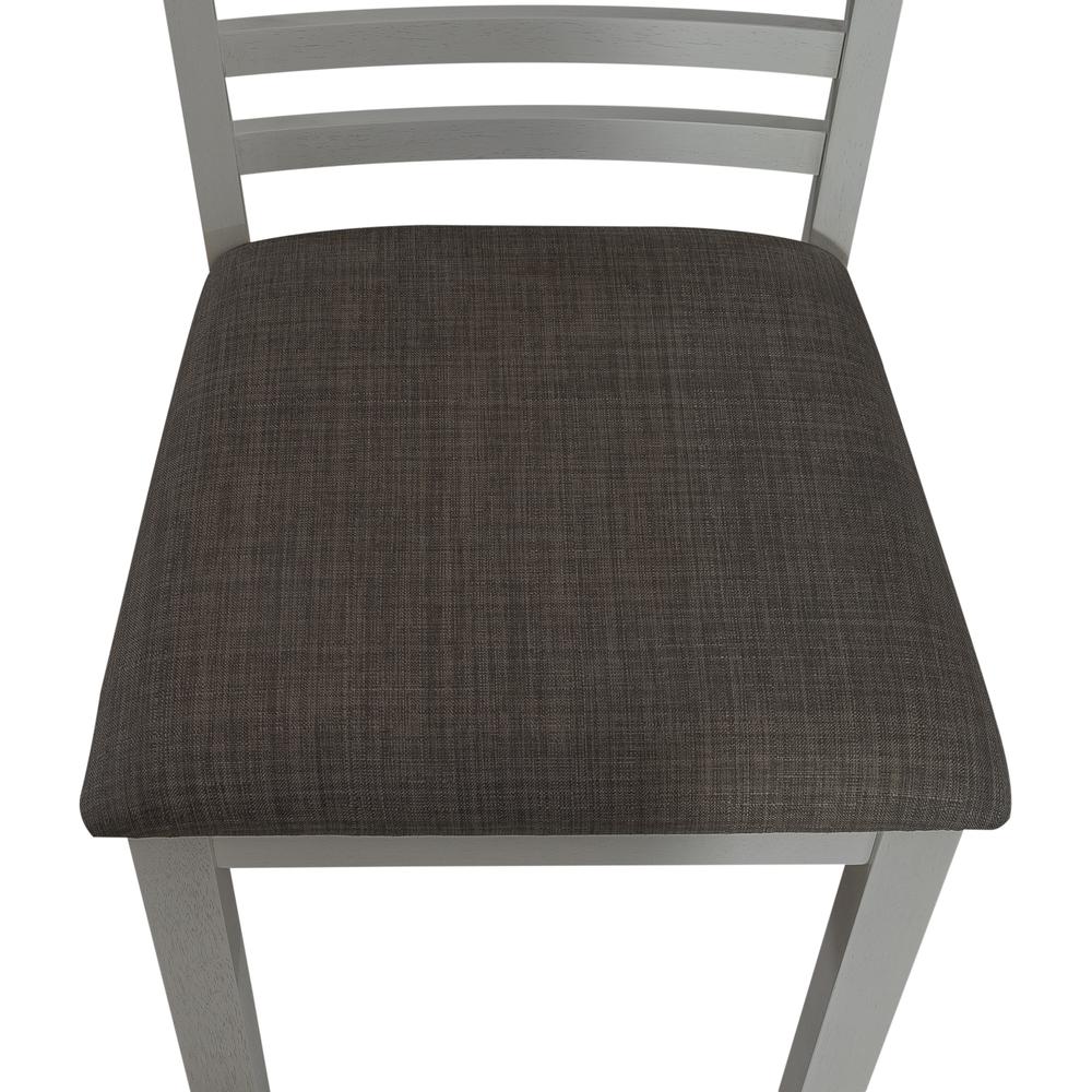 Uph Ladder Back Side Chair (RTA) - Set of 2 Transitional White