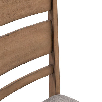 Brook Bay Slat Back Upholstered Side Dining Chair - Set of 2 - Sandstone
